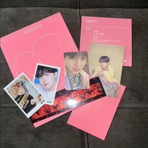 Pink BTS Persona Album with Photocards